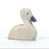 Ostheimer - 15905 Swan, Small, Wood, Handmade, 4.3 cm x 3.3 cm x 2.5 cm view 1