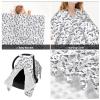 Muishi Cute Doves Baby Car Seat Canopy Nursing Cover for Newborn Car Seat Breastfeeding Covers Blanket Newborn Shower Gift view 2