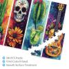 CDSASHCA 500 Piece Adult Wooden Jigsaw Puzzle - Desert Scene with Cactus, Skull,Cocktail and Guitar,Mind Flight,Ideal for Exercising Brain Power and Hands-on Skills,Gifts for Family and Friends view 3