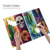 CDSASHCA 500 Piece Adult Wooden Jigsaw Puzzle - Desert Scene with Cactus, Skull,Cocktail and Guitar,Mind Flight,Ideal for Exercising Brain Power and Hands-on Skills,Gifts for Family and Friends view 4