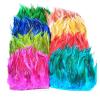 1meter Saddle Pheasant Feathers Trim Fringe Chicken Rooster plume Decoration Wedding Sewing Clothing Jewelry Making Pluma10-15cm(Red feathers) view 1