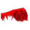 1meter Saddle Pheasant Feathers Trim Fringe Chicken Rooster plume Decoration Wedding Sewing Clothing Jewelry Making Pluma10-15cm(Red feathers) view 2