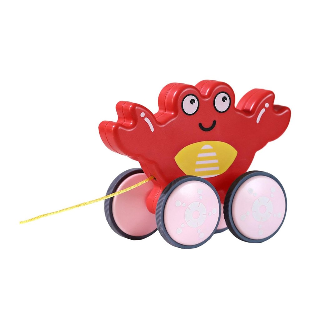 JWQFBC Pull Along Toy for Kids with String for Indoor and Outdoor Use, Crabs