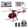 Actualia 1/28 RC Helicopter for Adults, RC ERA C189 MD500 Little Bird Aircraft Model, 2.4G 4CH Single-Rotor Remote Control Helicopter with One-Key Takeoff/Landing view 1