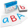 Attractivia Magnetic Big Montessori Alphabet ABC Flash Cards - 52 Sturdy Uppercase & Lowercase Large Letters, Black - for Classroom Teachers, Homeschool, ESL, Kids and Adults view 1