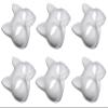 6pcs Cat Mask, Blank White Paper Masks Unpainted Animal Half Facemasks DIY Paint Masquerade Costume Prop Mask for Carnival Cosplay Dance Party Favors view 1