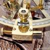 4-Inch Solid Brass Sextant  Functional Nautical Astrolabe with Working Mechanism  Classic Maritime Instrument Gift for Nautical Lovers & Collectors view 2
