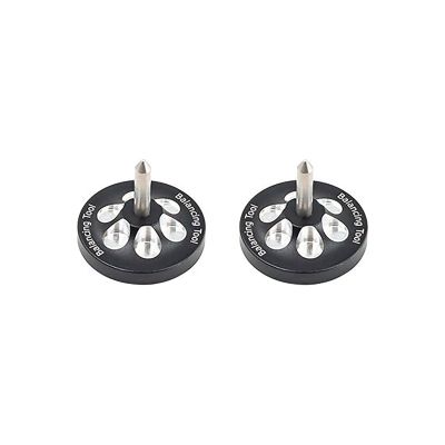ZEZEFUFU 2PCS Metal Chassis Balancing Tool Set for 1/10 RC Car Flat Racing Car Upgrade