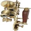 5-Inch Solid Brass Sextant Ship Navigation Astrolabe Instrument for Collectors and Enthusiasts  Elegant Brass Craftsmanship Nautical Gift view 3