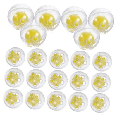 Angoily 50pcs Bell Rattle Balls Inserts for Toys Pet and Puppet Bright Colors Handmade Chewing Balls