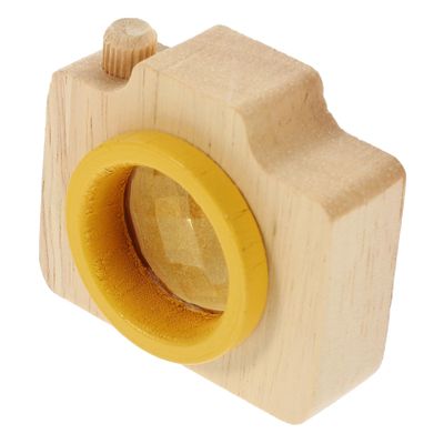 DECHOUS Wooden Kaleidoscope Camera Toy for Boys and Girls Educational Miniature Camera for Recognition and Imagination Development for Ages for Birthdays and Holidays