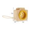 DECHOUS Wooden Kaleidoscope Camera Toy for Boys and Girls Educational Miniature Camera for Recognition and Imagination Development for Ages for Birthdays and Holidays view 2