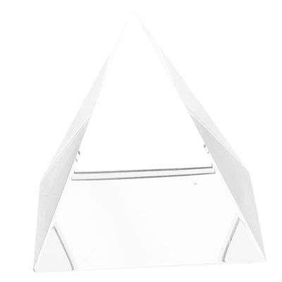 Cabilock Glass Pyramid Prism Window Crystals Suncatcher Light Prism Desktop Decoration