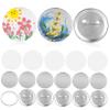 Artibetter 100sets Button Maker Supplies Badge Parts Protective Films Complete Round Badge Making Kit Includes Shells for Craft Projects view 1