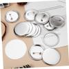 Artibetter 100sets Button Maker Supplies Badge Parts Protective Films Complete Round Badge Making Kit Includes Shells for Craft Projects view 4