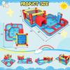 AKEYDIY Bounce House for Kids 3-10,Tunnel Obstacle, Dual Slides- Inflatable Obstacle Course Bounce House,Adventure Maze Inflatable Water Slides Park for Kids Indoor Backyard view 4