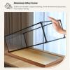 Kunovo Acrylic Display Case Metal Frame Model Cars Clear Showcase, 15-60 Cm Long Acrylic Countertop Display Case, Collectibles Dustproof Protection Box with Wood Base(60x30x30cm(24"x12"x12")) view 2