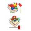 ORFOFE 2sets Boys and Girls Beating Ball Toy Wooden Knocking Toy Boy Girl Hammer Peg Hand-Eye Coordination Safe for and view 1