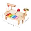 CIYODO Wooden Mini Drum Kit Percussion Xylophone Tambourine Musical Instrument for Fun Educational for Music Enlightenment and Creative Play view 4