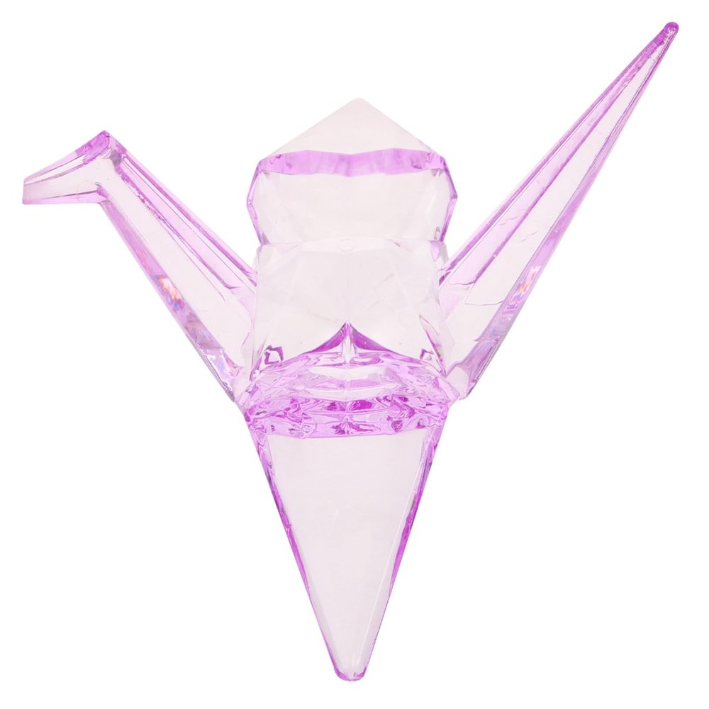 LIOOBO Acrylic Origami Crane Ornament for Home Decor Cute Animal Table Decoration for Boys and Girls Birthdays Festivals and Celebrations