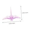 LIOOBO Acrylic Origami Crane Ornament for Home Decor Cute Animal Table Decoration for Boys and Girls Birthdays Festivals and Celebrations view 2