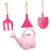 HANABASS 4pcs Boys and Girls Garden Tool Cartoon Watering Can Shovel Handle for Planting Fun Gardening Supplies for Boys and Girls view 1