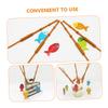 Veemoon 24 Pcs Fishing Cake Decorations - Mini Fishing Rod Toppers for Cupcakes and Party Treats view 2