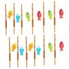 Veemoon 24 Pcs Fishing Cake Decorations - Mini Fishing Rod Toppers for Cupcakes and Party Treats view 4