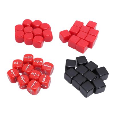 40pcs 6 Sided Dice Set, Cube Set with for Education Games, Smooth, Strong Impact Proof, Lightweight, Plastic