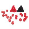 40pcs 6 Sided Dice Set, Cube Set with for Education Games, Smooth, Strong Impact Proof, Lightweight, Plastic view 2