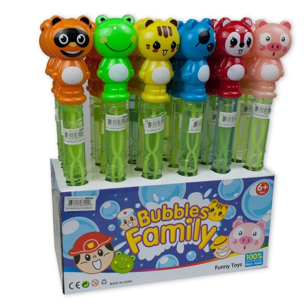 10 Pack Bubbly Wand Blue Dog, Enjoy 100% Safe, Non Toxic and Eco Friendly Fun, Perfect for Kids and Pets, Indoors or Outdoors, 14.3 in, Wand for Giant Bubbles and Endless Entertainment, Bulk, Blue