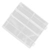 Abaodam 2pcs Mini Car Toys Showcase Rack Sturdy Plastic Toy Display Case Multi Compartments Non-Slip Base