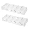 GALPADA 2pcs Transparent Acrylic Poker Chip Holder Trays Capacity Storage Case for Home Games Handheld Design for Easy Viewing and Organization view 1