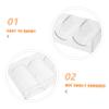 GALPADA 2pcs Transparent Acrylic Poker Chip Holder Trays Capacity Storage Case for Home Games Handheld Design for Easy Viewing and Organization view 3