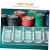 KESYOO 2pcs Clear Acrylic Poker Chip Trays Transparent Chip Holder with Capacity for Easy Viewing and Organized Game Play Sturdy Design for Home Parties and Gatherings view 3