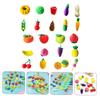 Angoily 100pcs Eraser Mini Cute Fruit Cartoon Student Prizes view 3