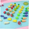 Angoily 100pcs Eraser Mini Cute Fruit Cartoon Student Prizes view 4