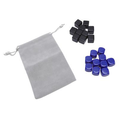 20 Pcs Dice Set, 16mm Lightweight Plastic Impact Proof Dice in Assorted Colors for Board Games Counting Prop with Storage Bag