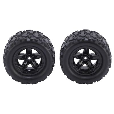 ICRPSTU 2pcs RC Car Tires Rubber 1:18 Brushed RC Car Tires for HS 18302 18303 18304 18311 18312 18313 18314