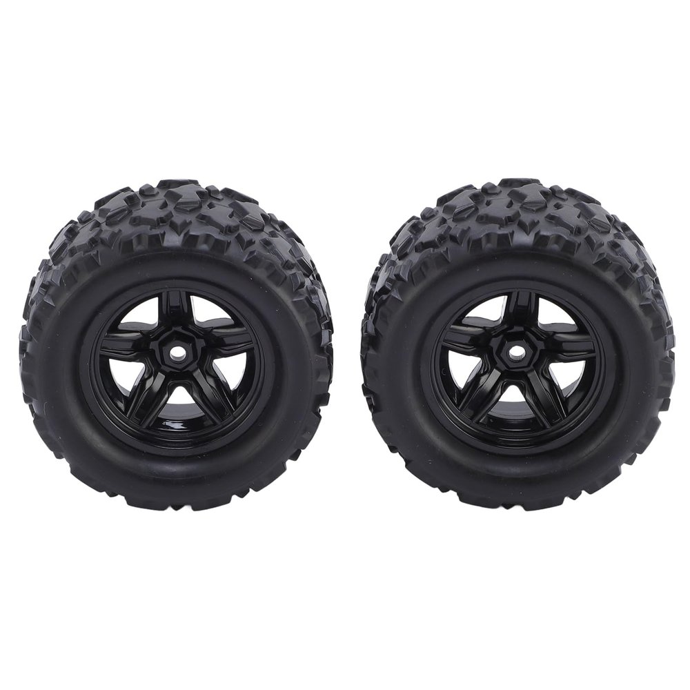 ICRPSTU 2pcs RC Car Tires Rubber 1:18 Brushed RC Car Tires for HS 18302 18303 18304 18311 18312 18313 18314