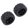 ICRPSTU 2pcs RC Car Tires Rubber 1:18 Brushed RC Car Tires for HS 18302 18303 18304 18311 18312 18313 18314 view 2
