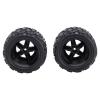 ICRPSTU 2pcs RC Car Tires Rubber 1:18 Brushed RC Car Tires for HS 18302 18303 18304 18311 18312 18313 18314 view 3