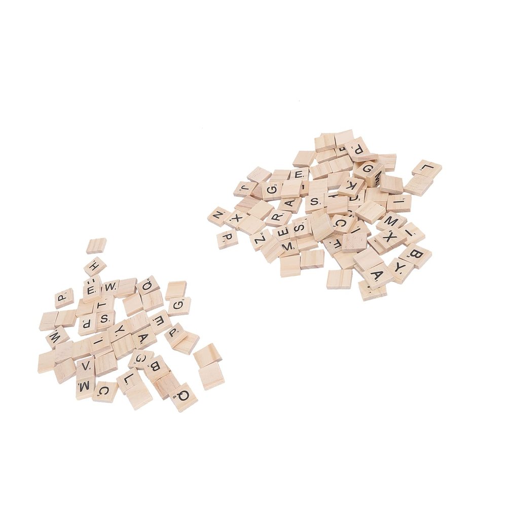 100Pcs Wood Letter Tiles C Wearproof Wooden Spelling Tiles Crafts Pendants Wood Letter TilesWooden Spelling TilesWooden LettersLetter Wood PiecesA Z Capital LettersC Tiles for