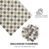 150 pcs, Dollhouse Flooring, 1:12 Scale Doll House Tiles, Miniature Checkerboard Floor, REDUCIO! (Classic) view 3