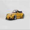 GT Spirit 2023 911 RWB Body Kit Yellow with Black Stripes 1/18 Model Car GT450 view 1