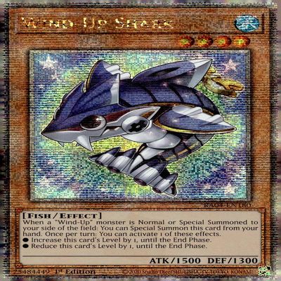 Wind-Up Shark (Quarter Century Secret Rare) - RA04-EN180 - Quarter Century Secret Rare - 1st Edition