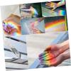 Cabilock Equilateral Prisms for Photography 3 Pack Optic Glass Physics Experiment Right Angle Prism Crystal view 4