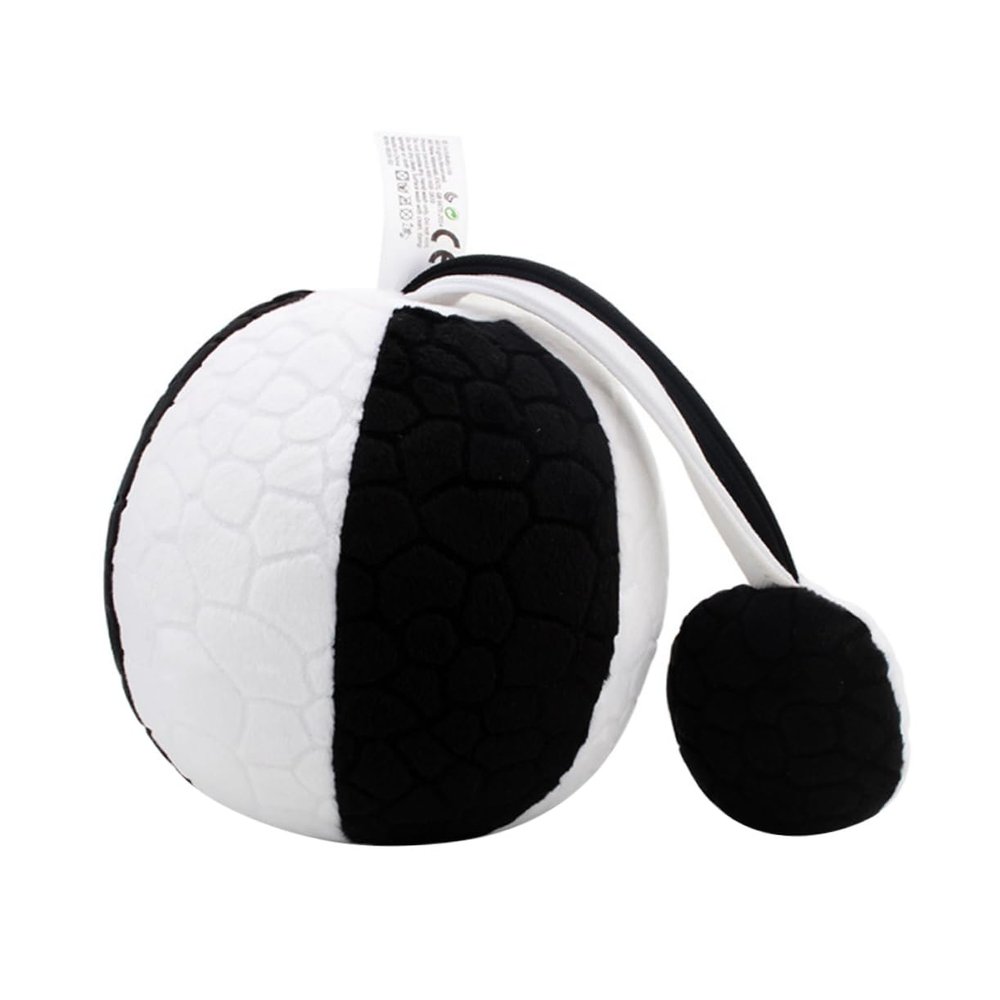 SUPVOX Black and White Visual Training Ball for Eyesight Development Lightweight Sensory Toy with Sounding Bell Suitable for Months
