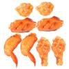 Abaodam 8pcs Realistic Chicken Leg and Wing Model for Kitchen Decoration and Photography Props Safe Fake Fried Food for Parties and Role-Playing view 1