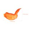 Abaodam 8pcs Realistic Chicken Leg and Wing Model for Kitchen Decoration and Photography Props Safe Fake Fried Food for Parties and Role-Playing view 2